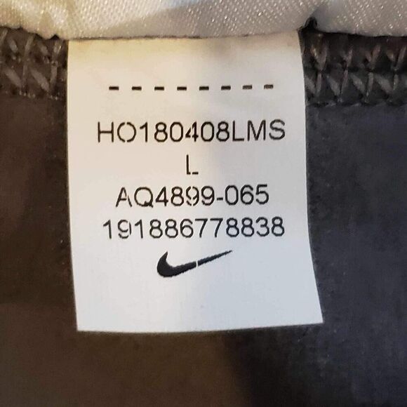 Nike Pro Leggings Women’s Size Large L Gray Hyperwarm Training Compression - Picture 11 of 13